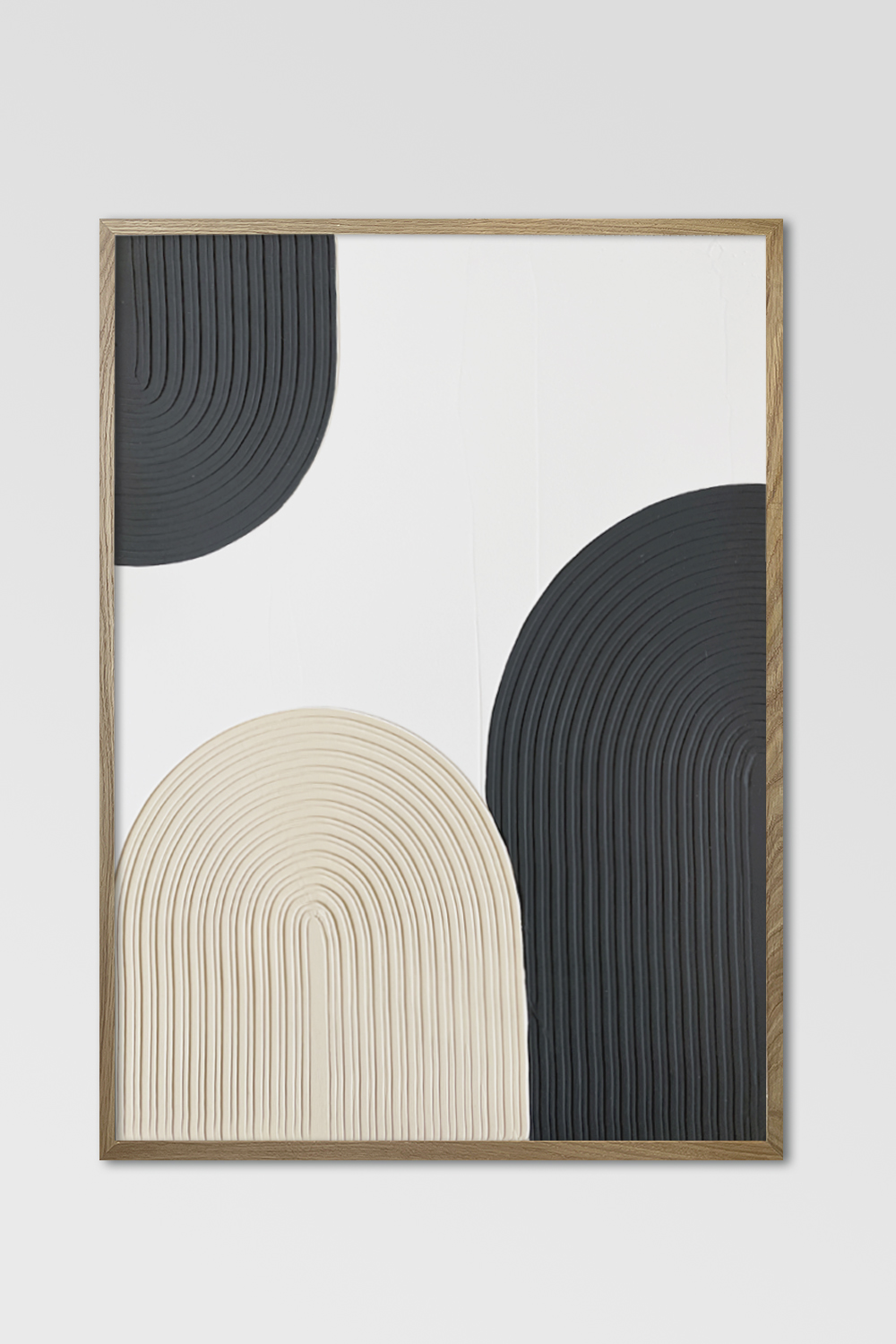 Картина для интерьера рельефная DECORMARKT Арки бежевые и черные