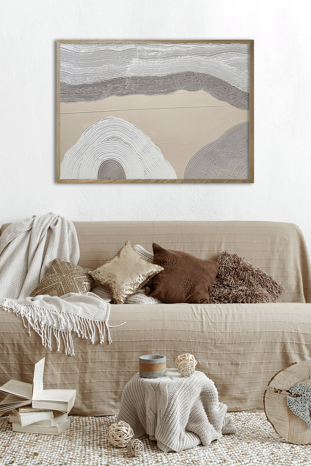 Картина из гипса DECORMARKT Абстракция №2 Горизонтальная