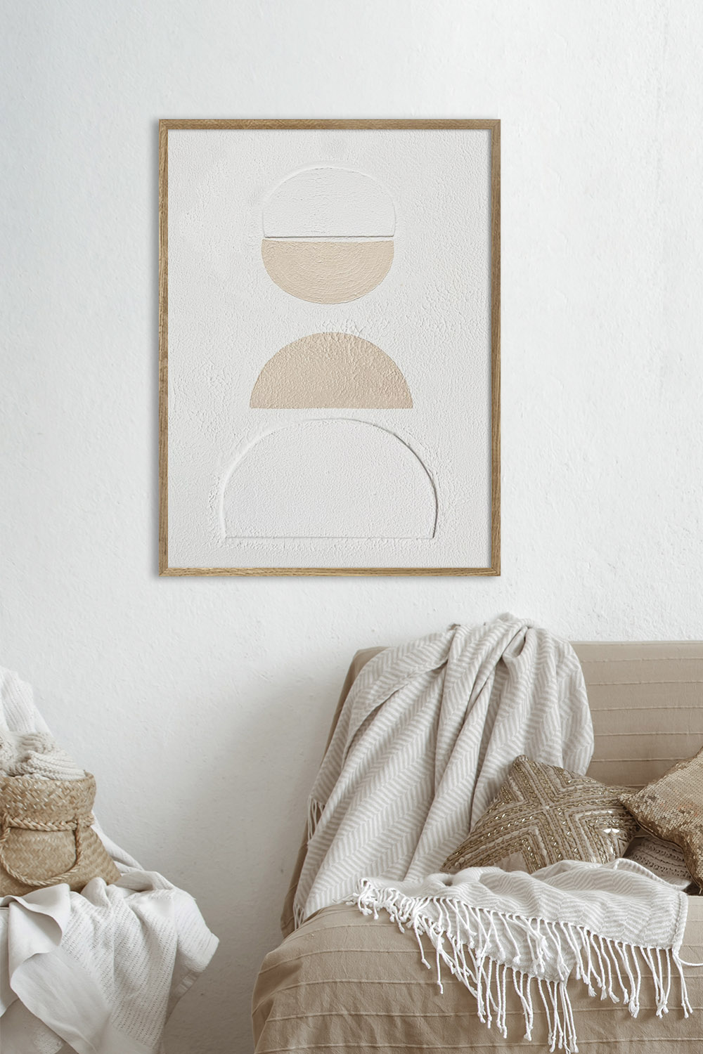 Картина для интерьера объемная Полукруги №3