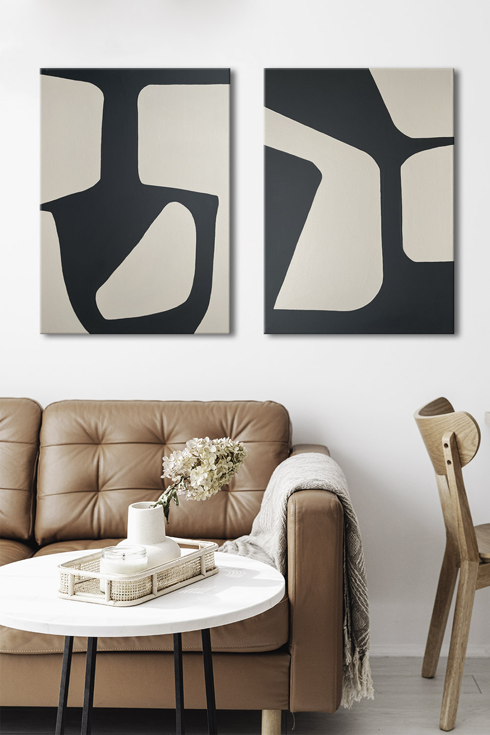 Картины на холсте ручной работы DECORMARKT Пара №4