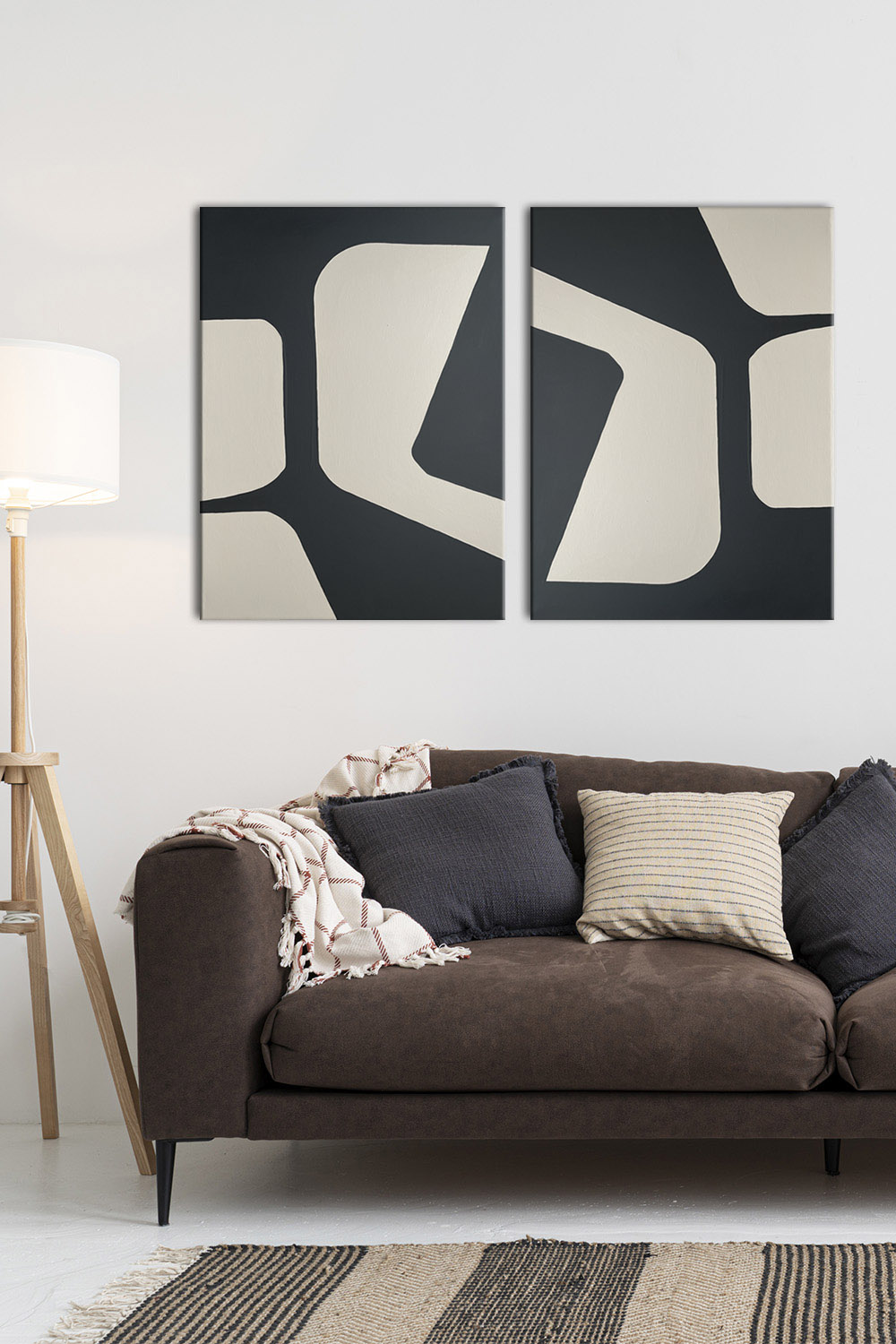 Картины на холсте ручной работы DECORMARKT Пара №5