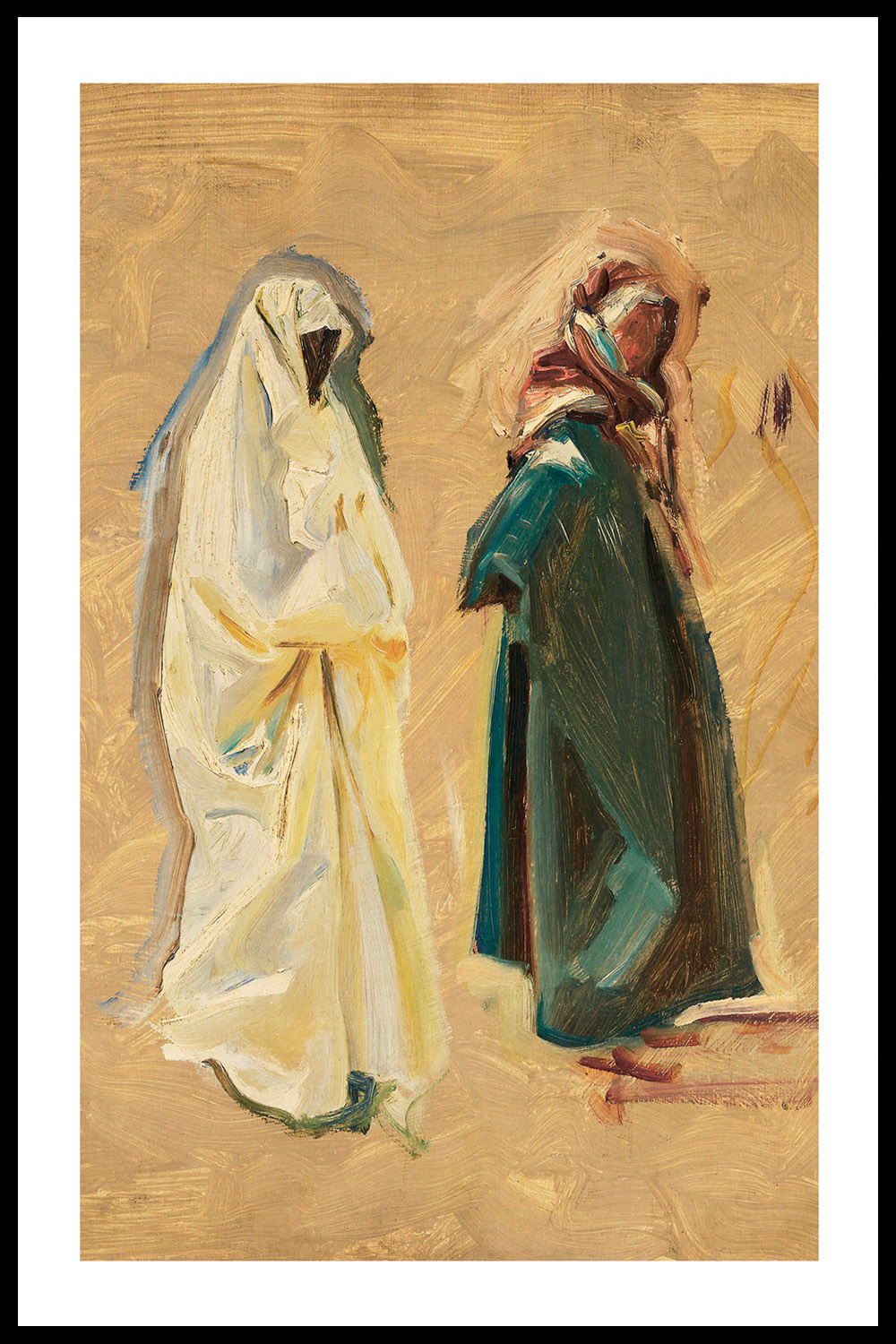 Постер Study of Two Bedouins by John Singer Sargent