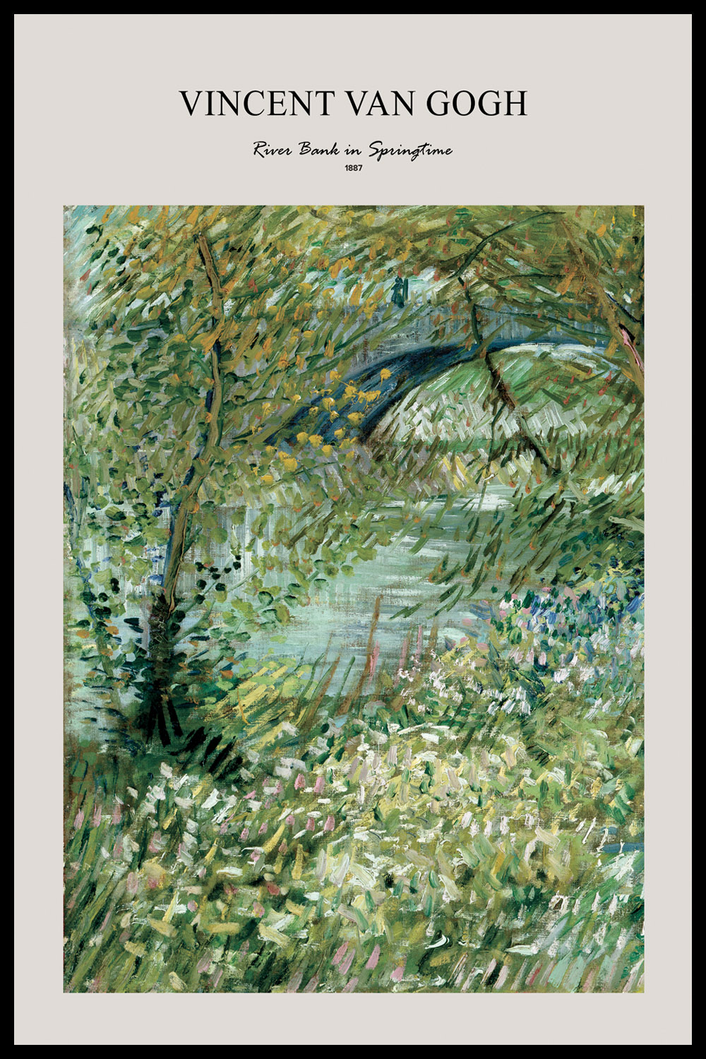 Постер Vincent van Gogh River Bank in Springtime #2