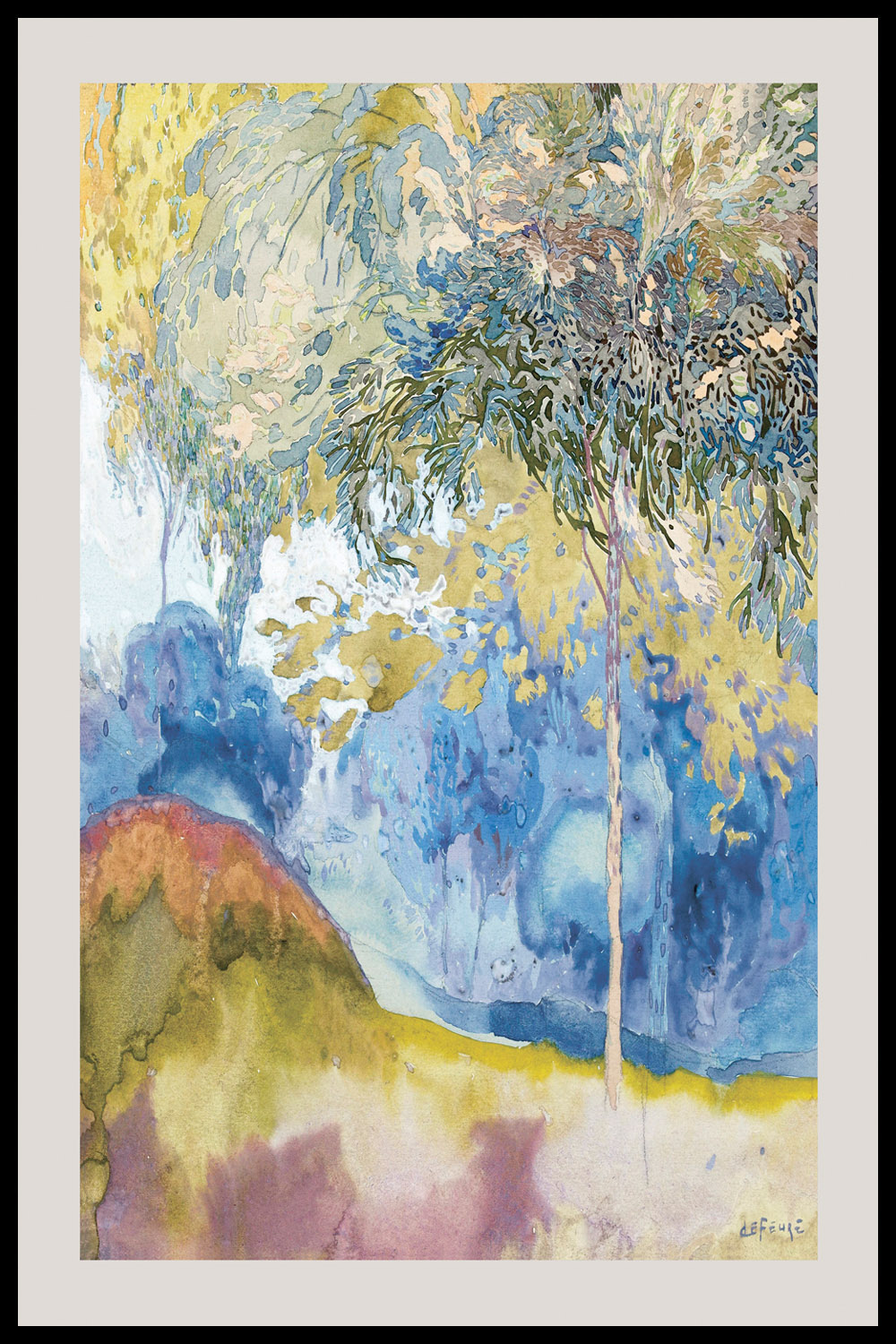 Постер Georges de Feure Boomrijk landschap