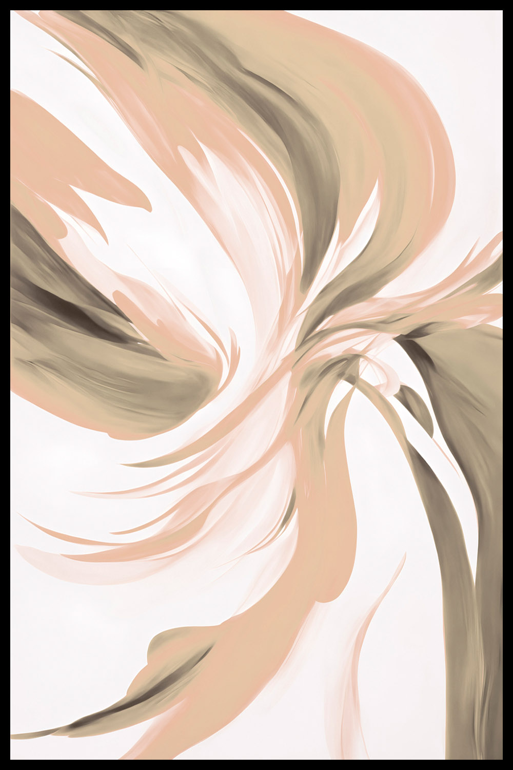 Постер Абстракция Бежевая