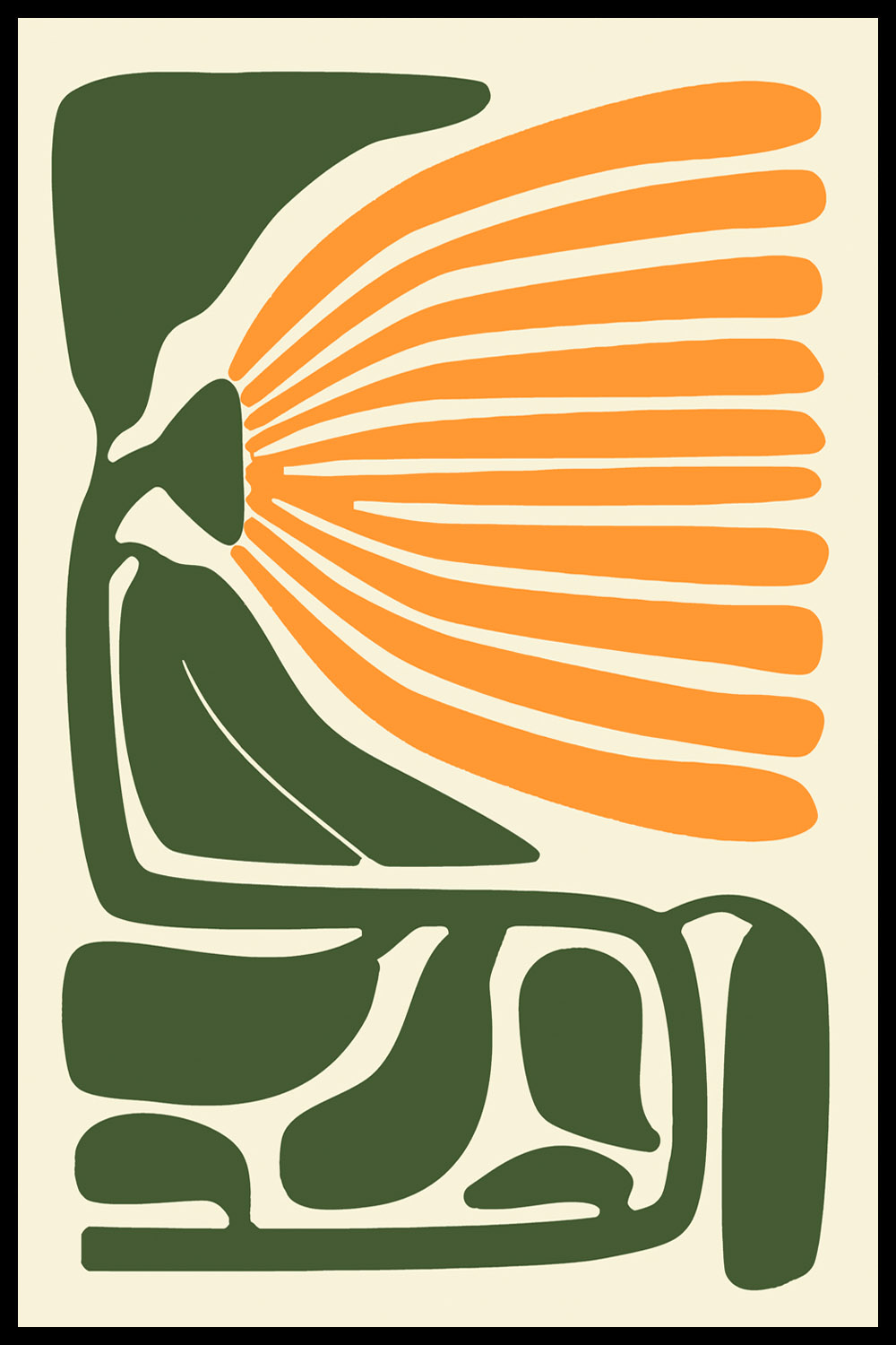 Постер Абстракция Ботаника #1