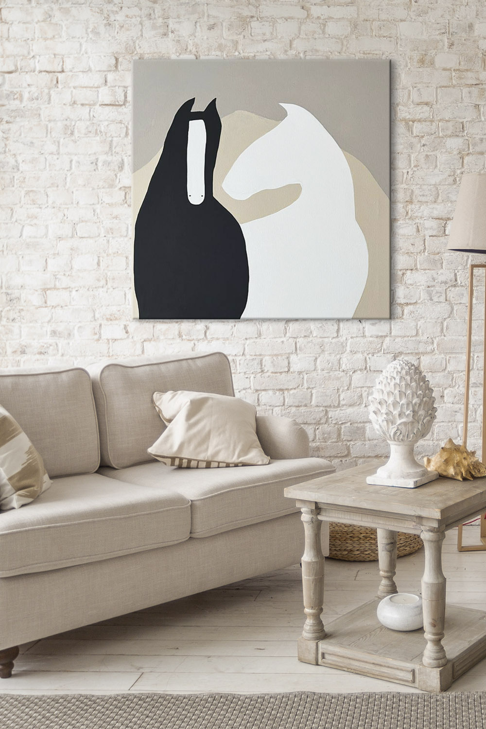 Картина на холсте квадратная DECORMARKT №2