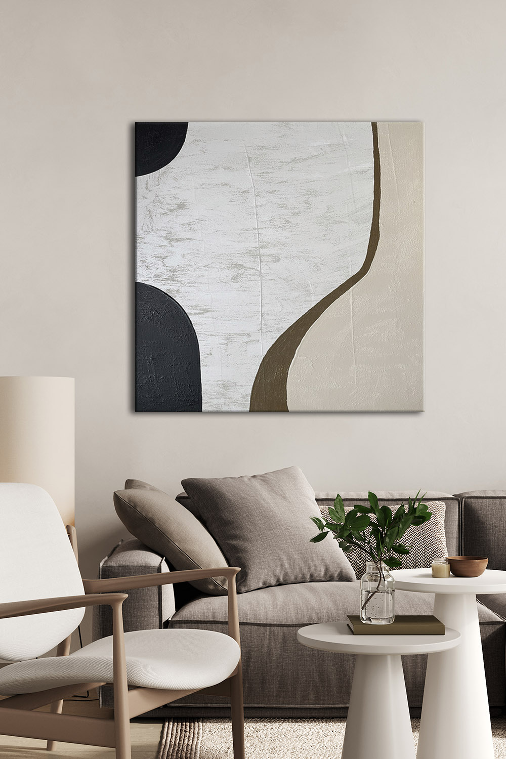 Картина на холсте квадратная DECORMARKT №5