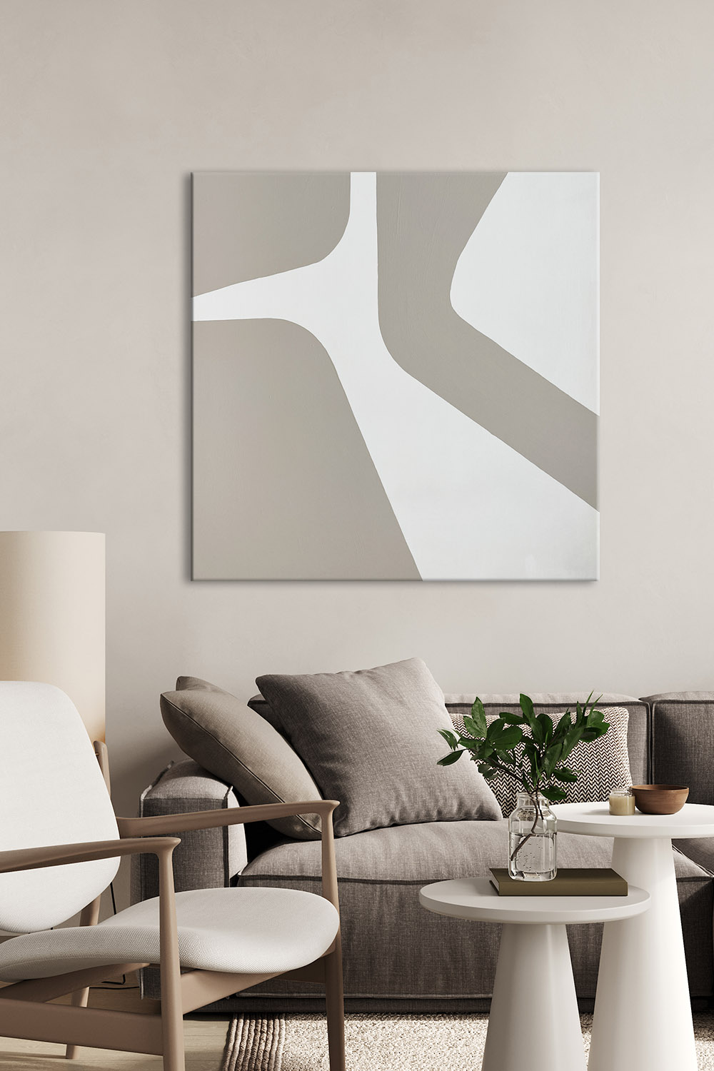 Картина на холсте квадратная DECORMARKT №20