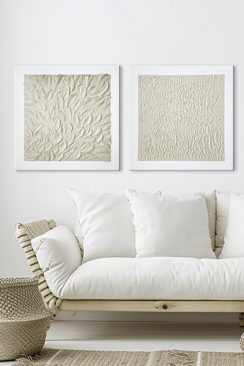 Картины на холсте ручной работы DECORMARKT Пара №16