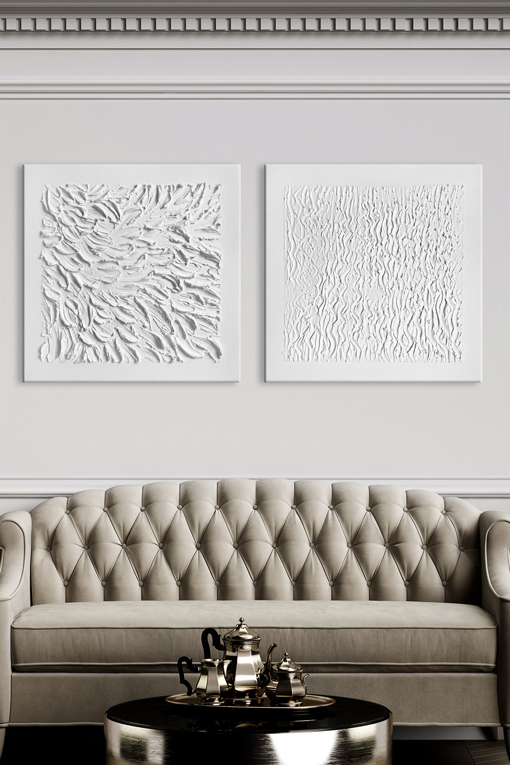 Картины на холсте ручной работы DECORMARKT Пара №17