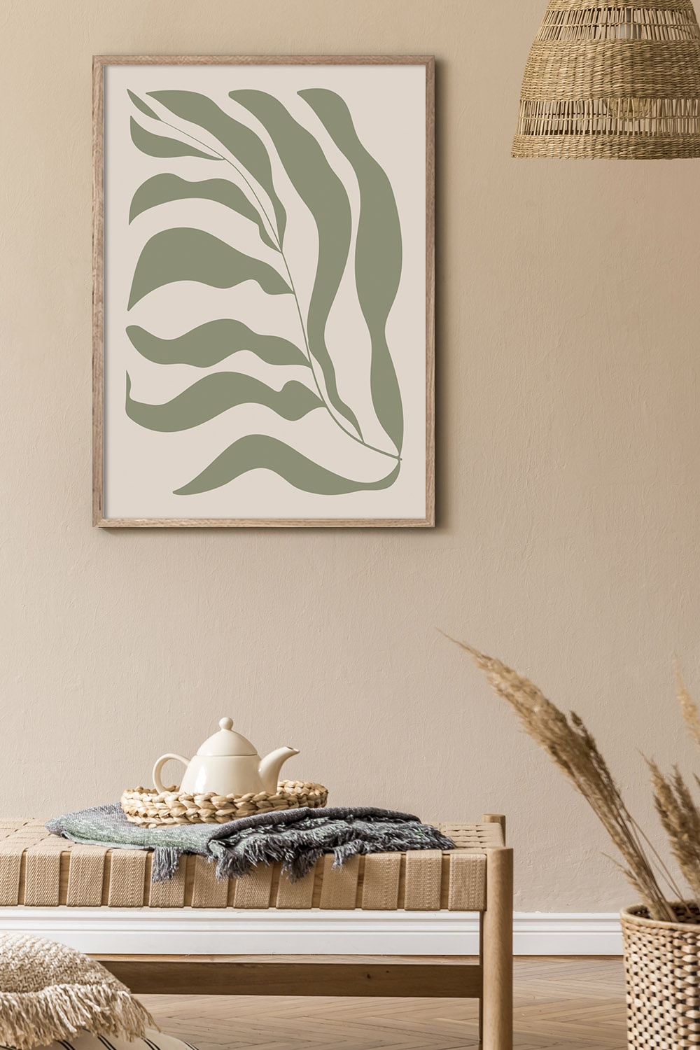 Постер Зеленые Листья