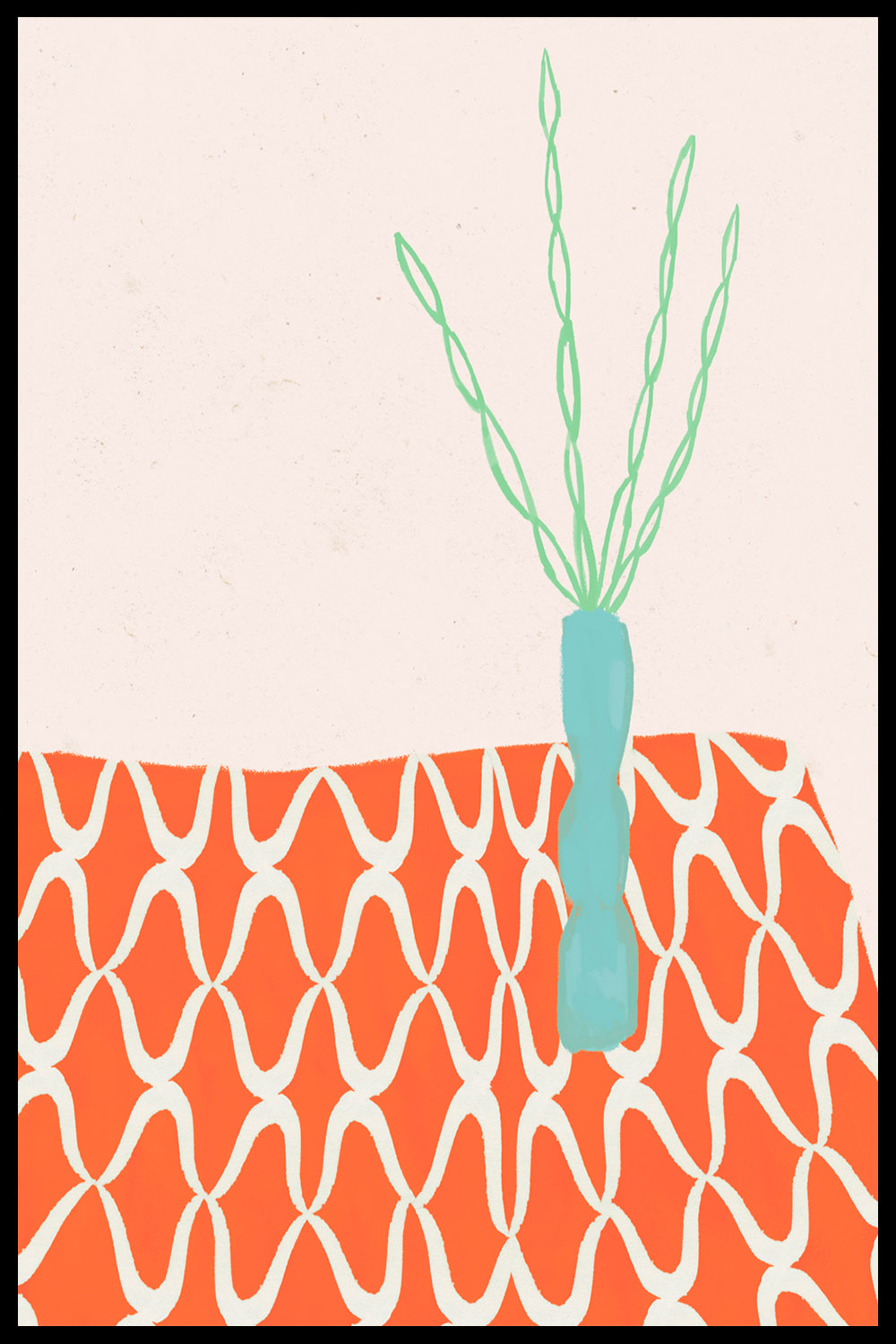 Постер Голубая Ваза