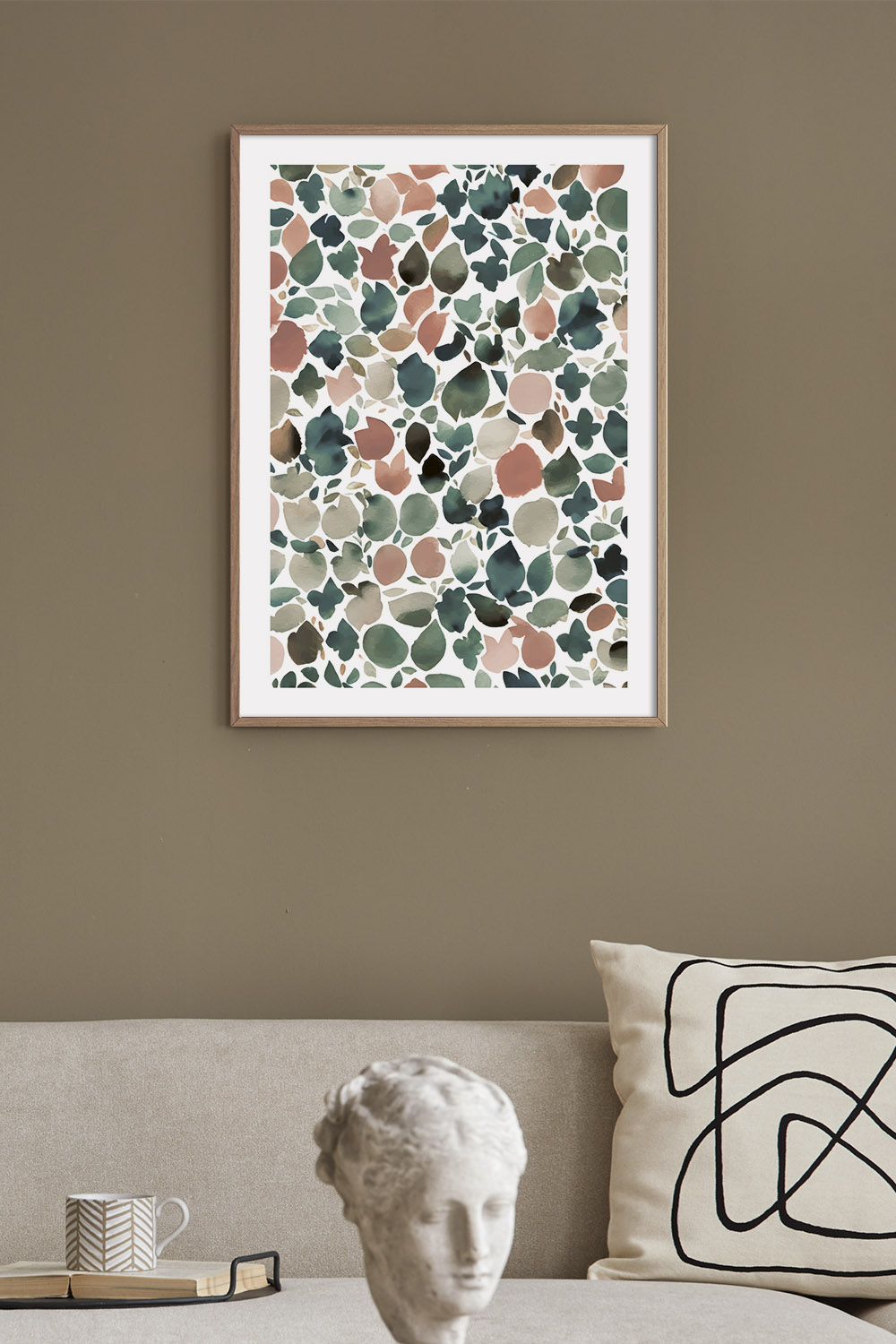 Постер Листья Акварель