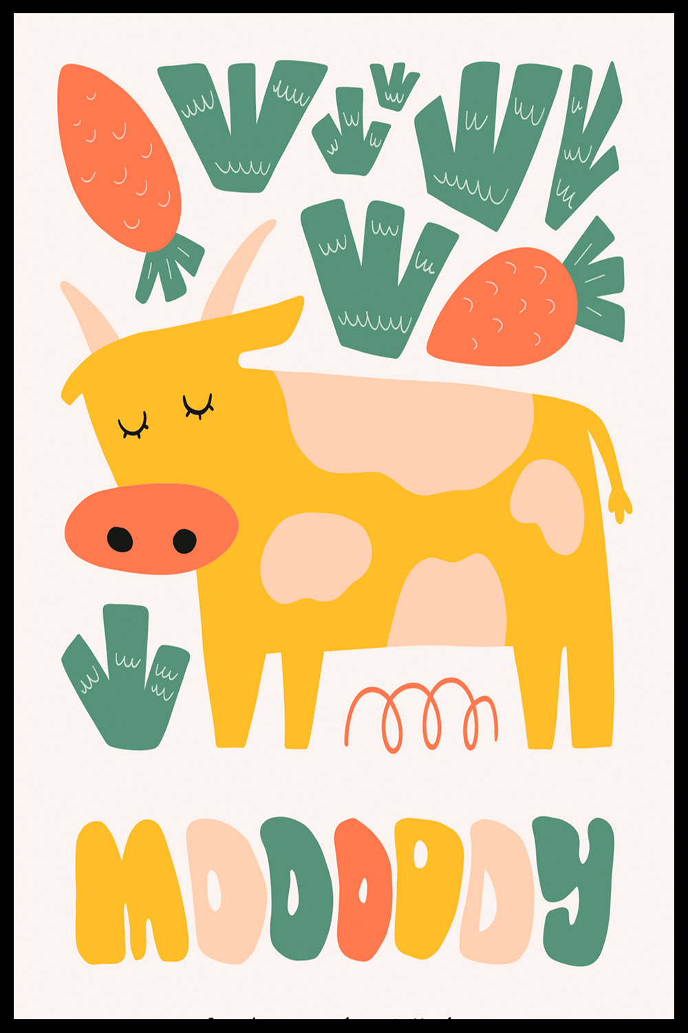 Постер Корова