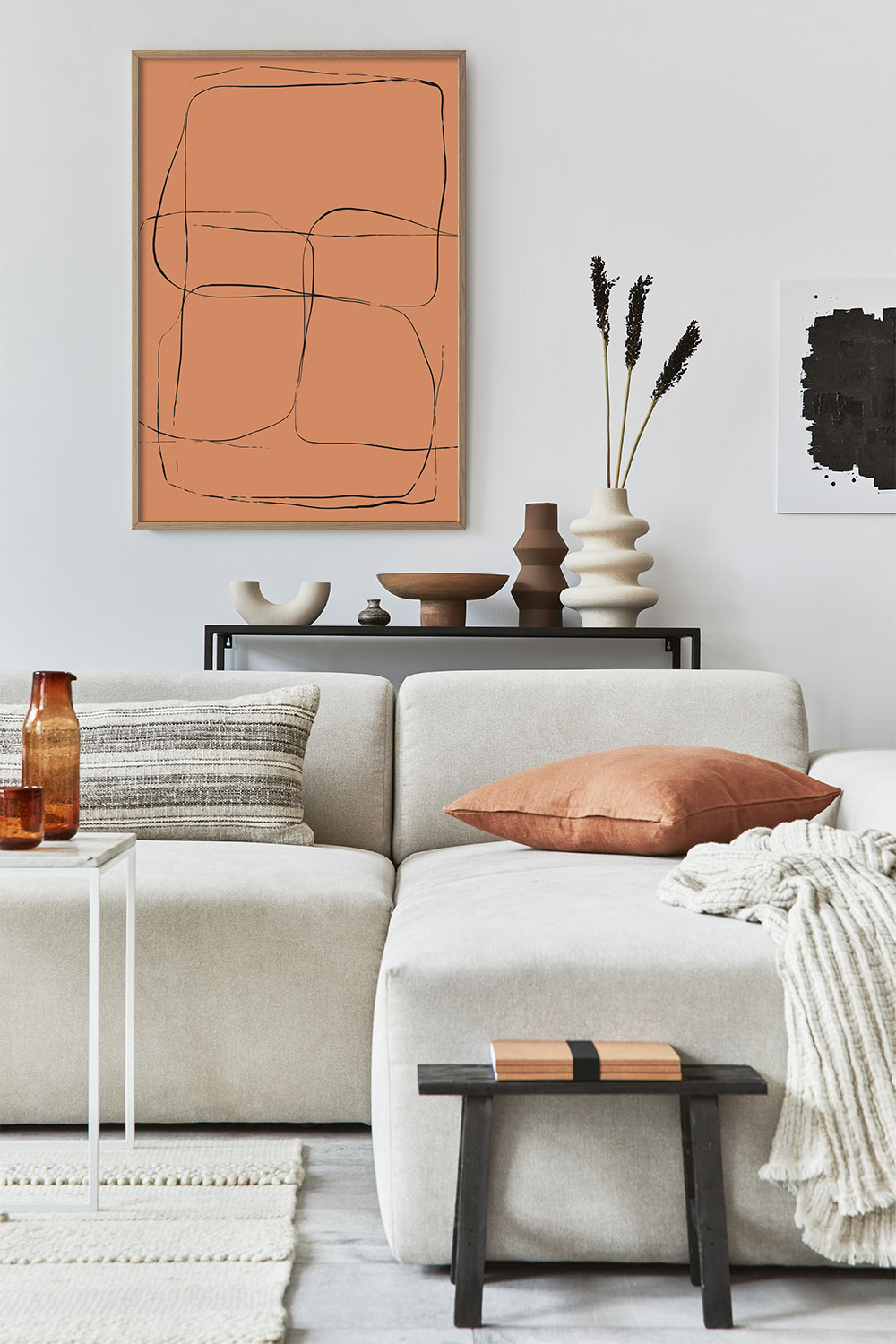 Постер Оранжевая Абстракция