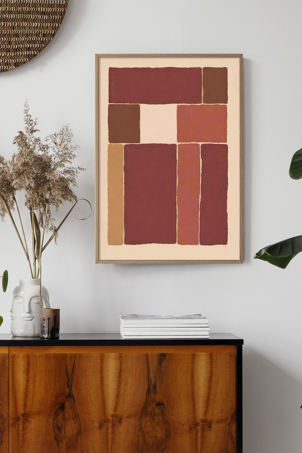 Постер Бордовые Формы