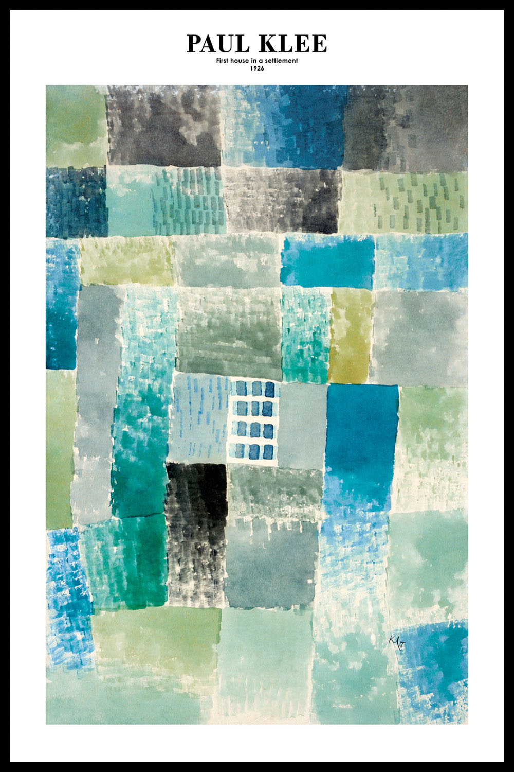Постер Paul Klee First house in a settlement