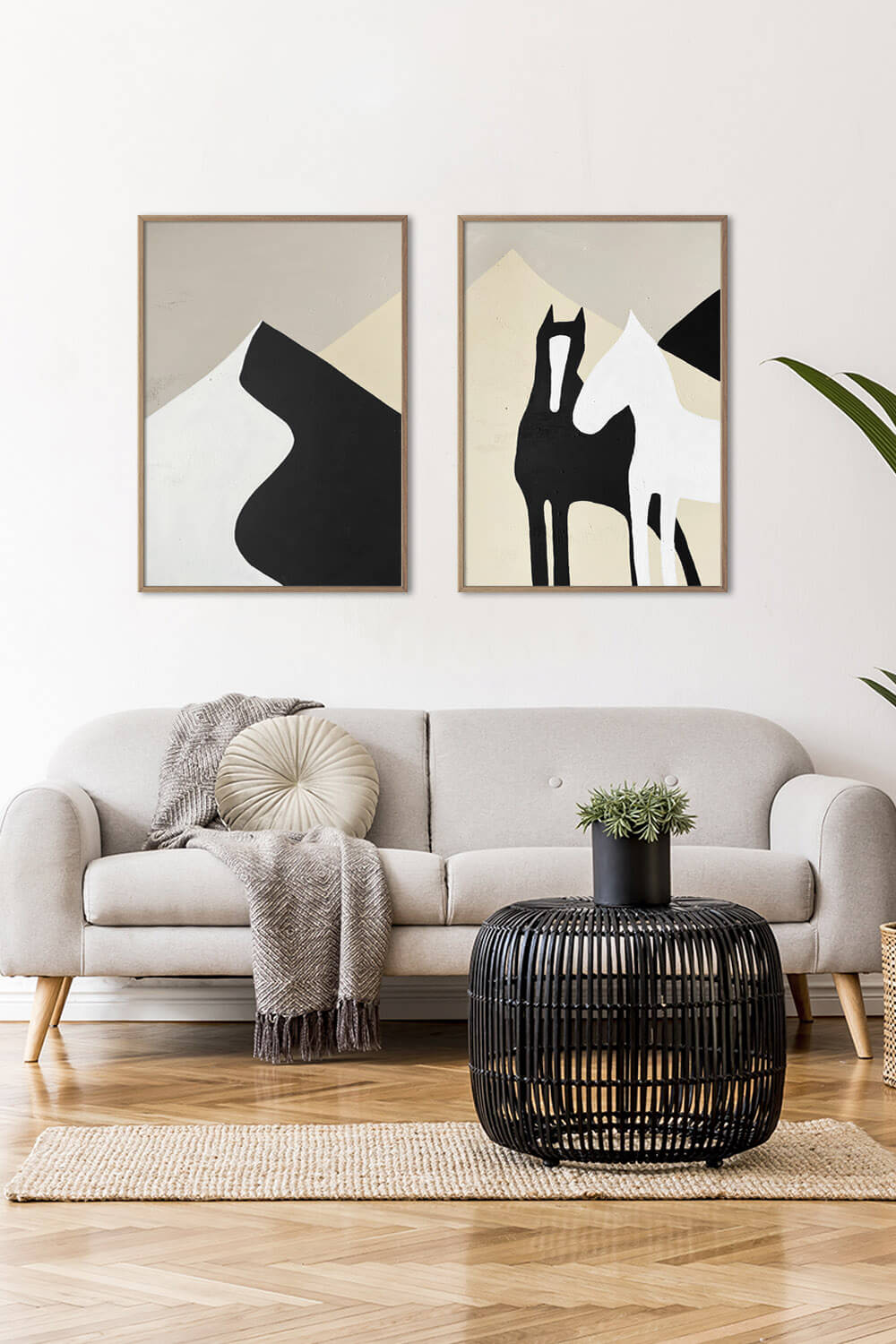 Набор из двух картин в рамках Пара #30