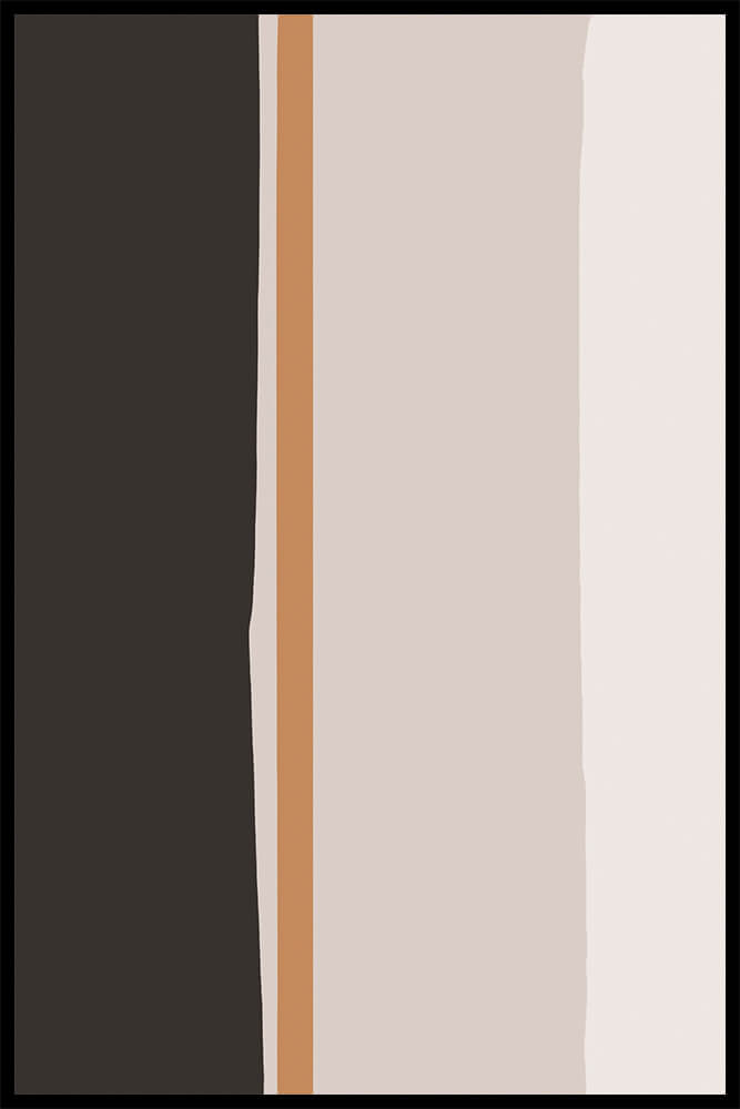 Постер Темная и Бежевая Абстракция №2