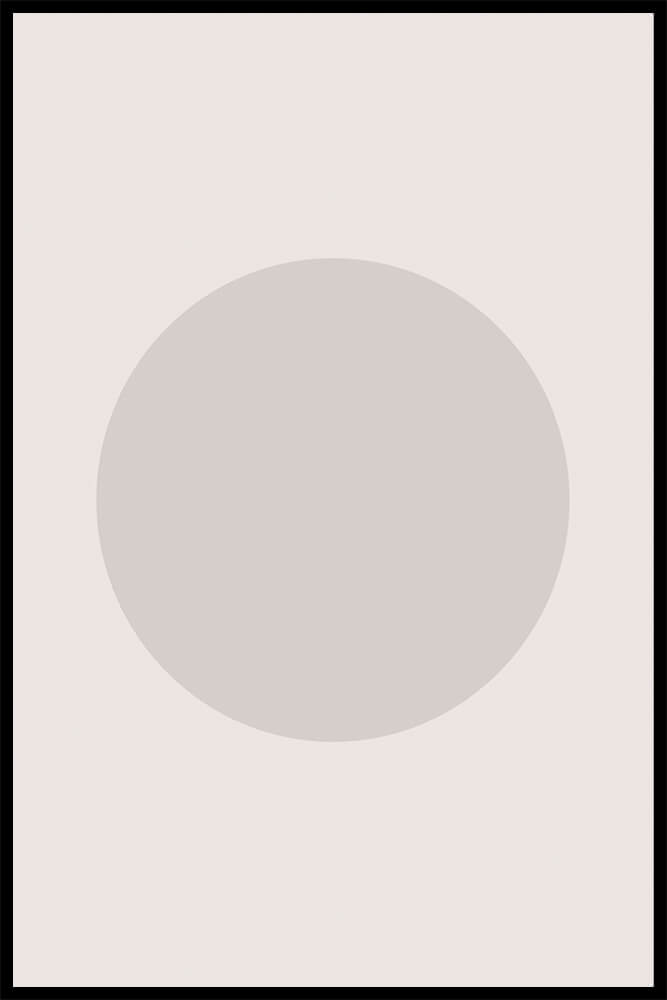 Постер Круг на Бежевом Фоне