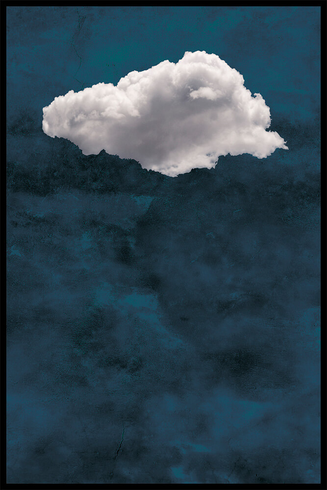 Постер Облако на Синем Фоне