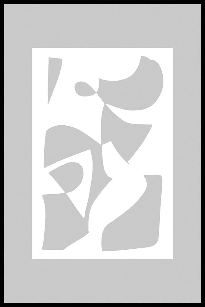 Постер Белая Абстракция №1