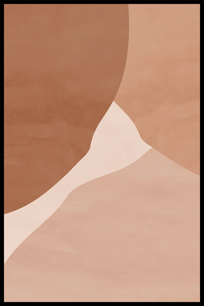 Постер Бежево-Коричневая Абстракция №2