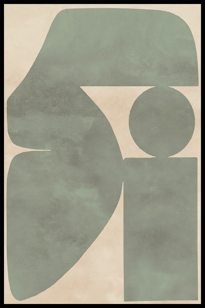 Постер Зеленые Формы