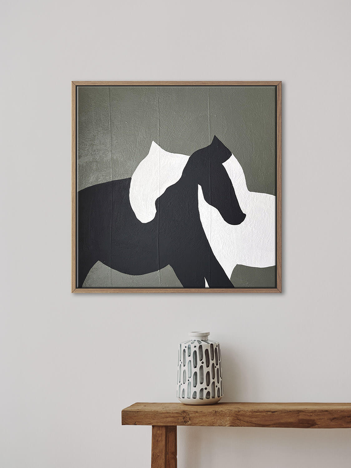 Картина на холсте в обрамлении DECORMARKT Лошади