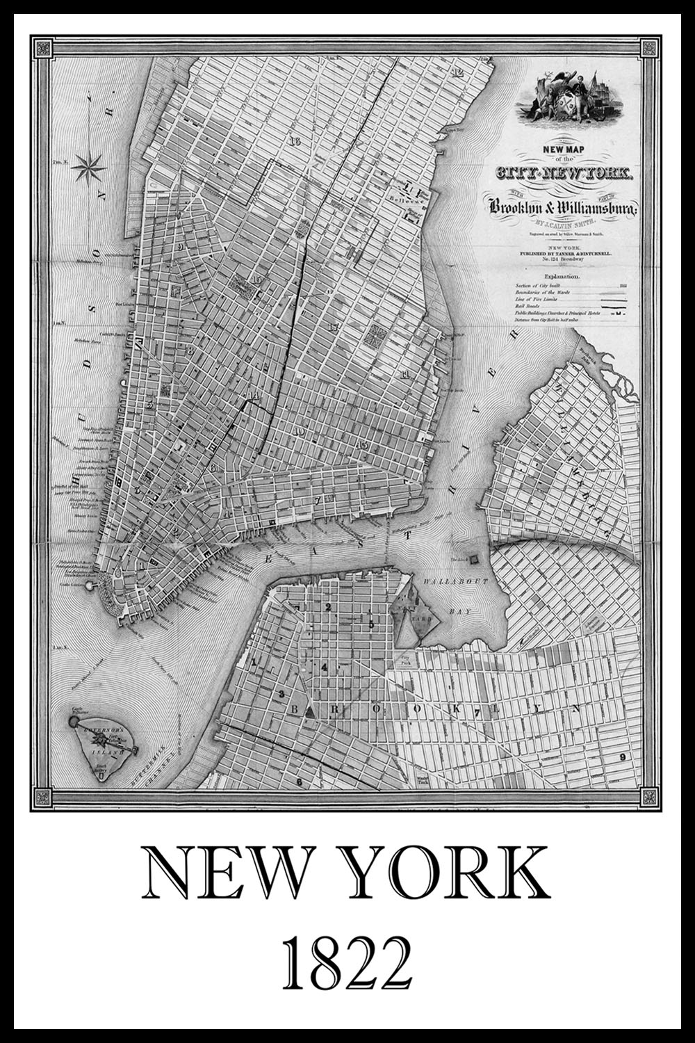 Постер New York, 1822