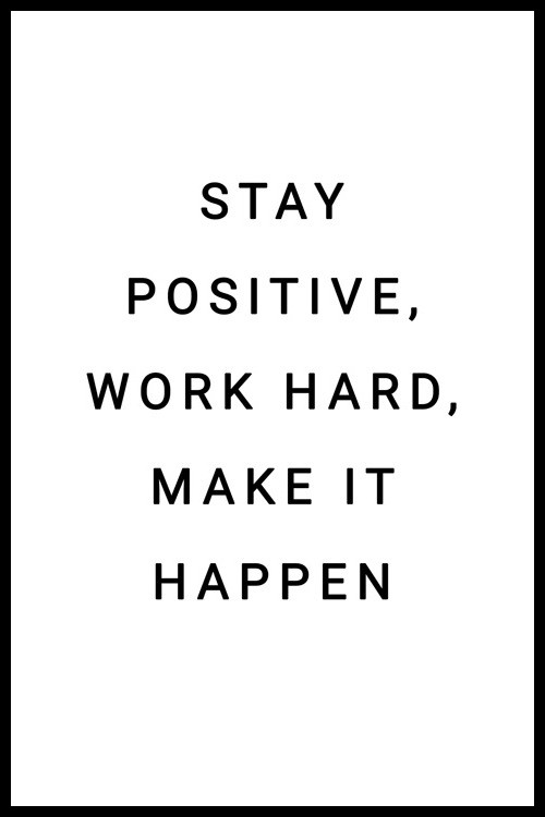 Постер Stay Positive