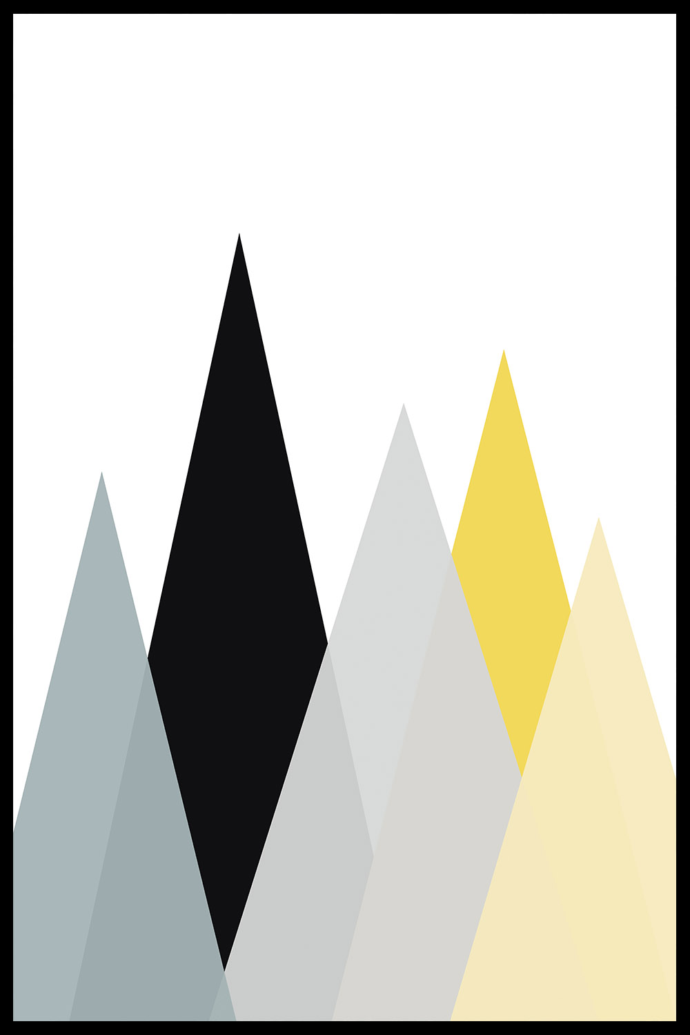 Постер Geometric Mountains