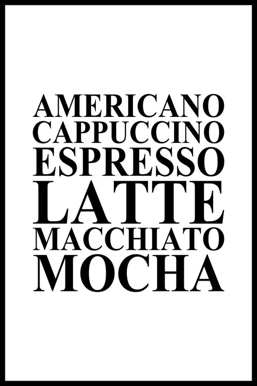 Постер Виды Кофе