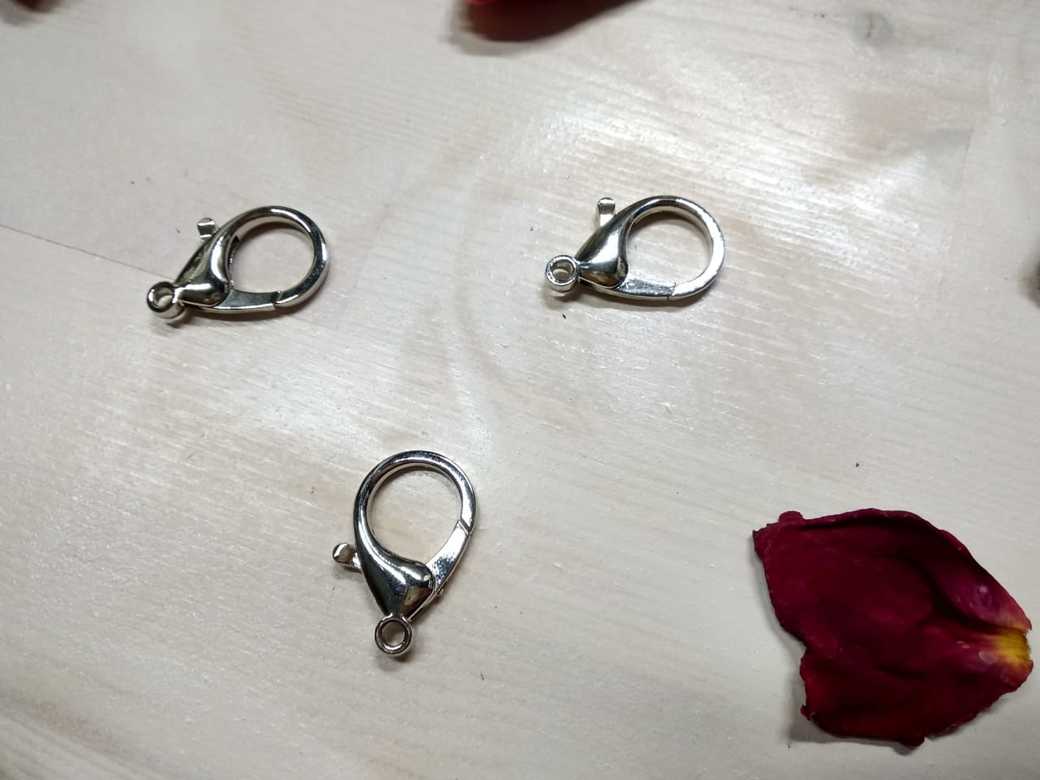 Карабин для цепочки 35 мм. Никель