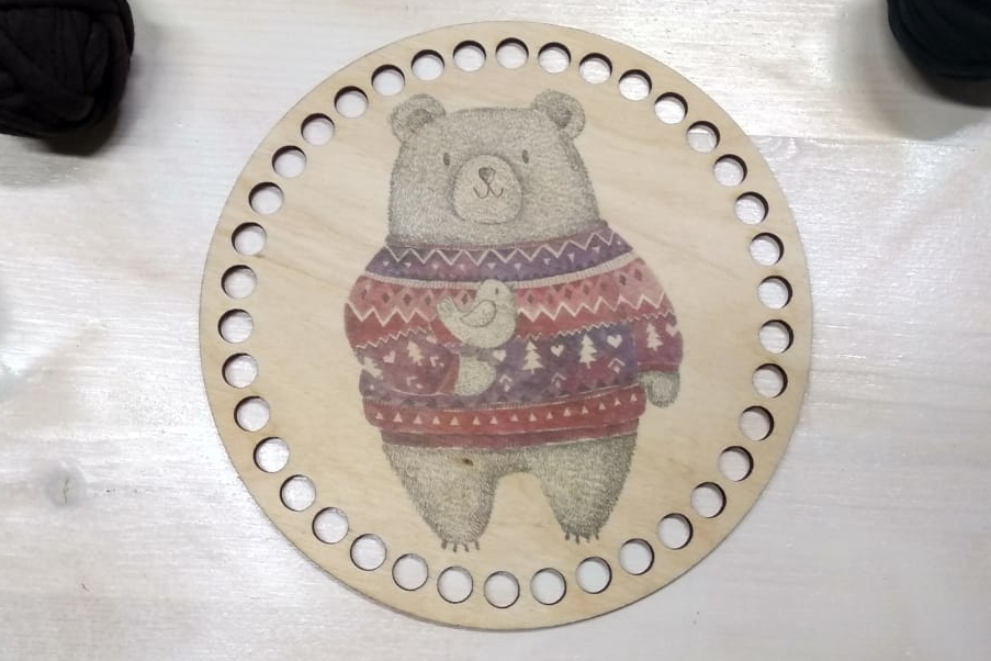 Деревянная заготовка для вязания