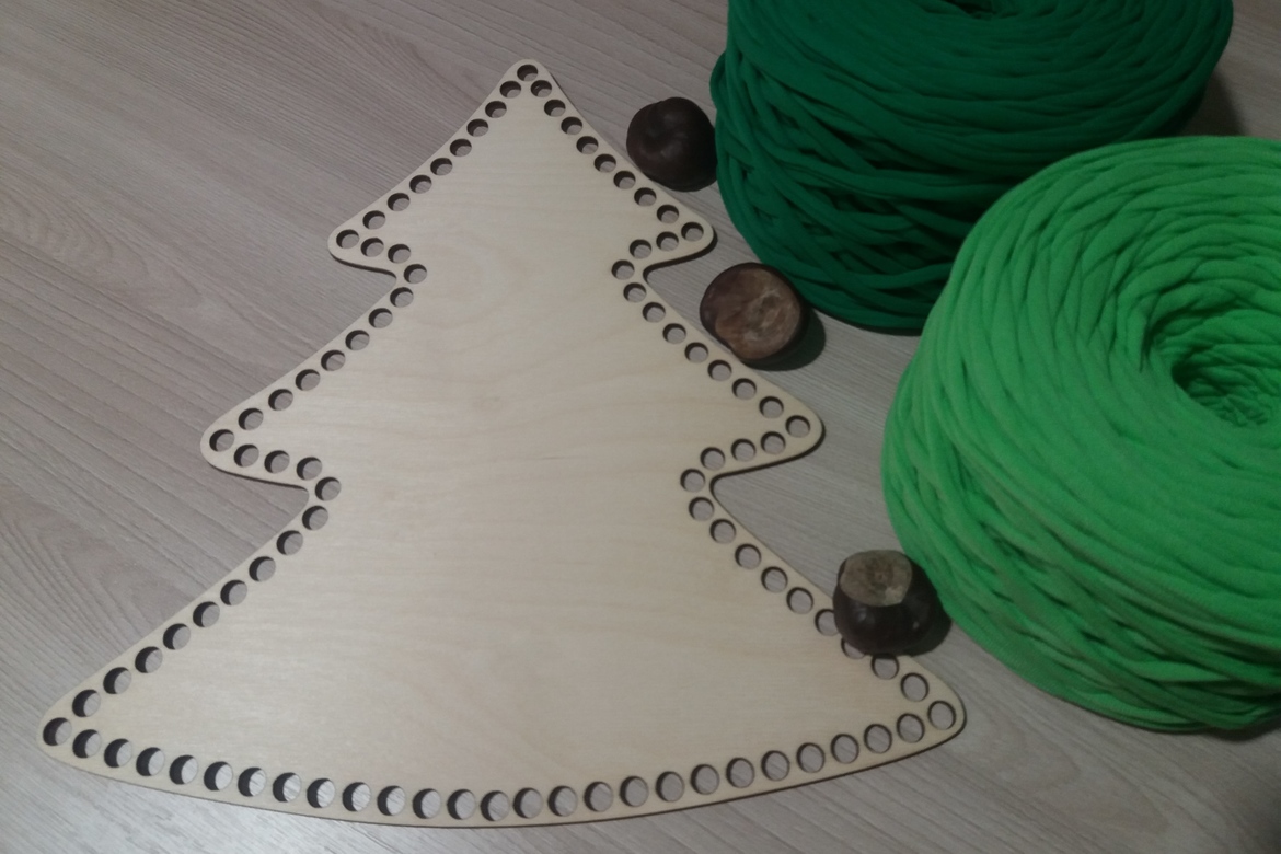 Дно "Елочка" (29х27 см) деревянное