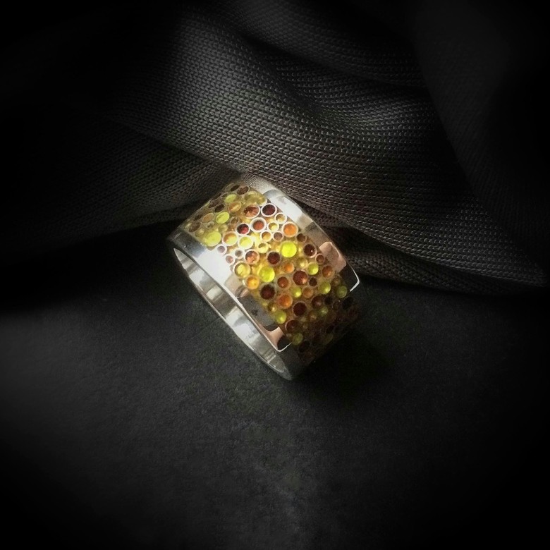 КОЛЬЦО "ЯНТАРНЫЕ ТОЧКИ"