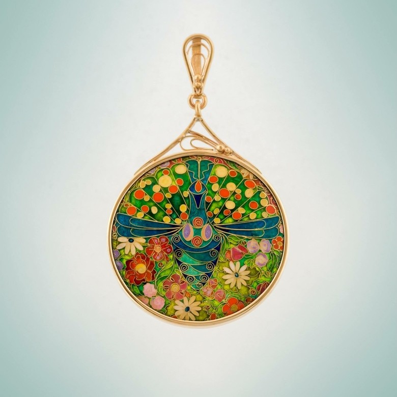 КУЛОН "ПАВЛИН"