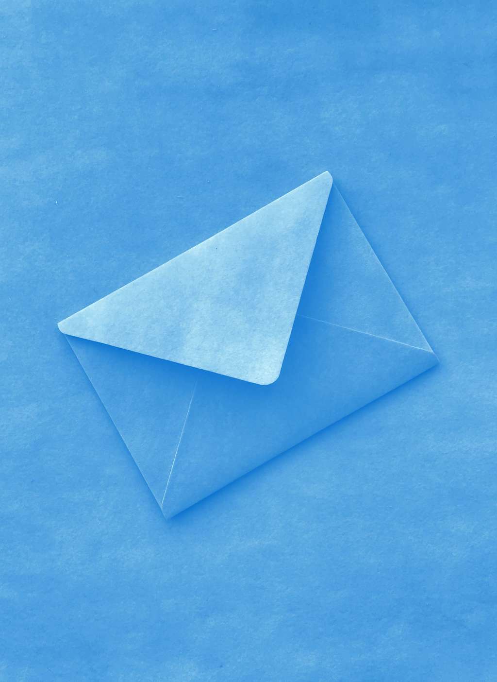 Конверт бархатный голубой