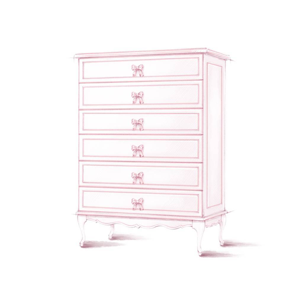 Комод "Princess" 6 ящиков PR-12