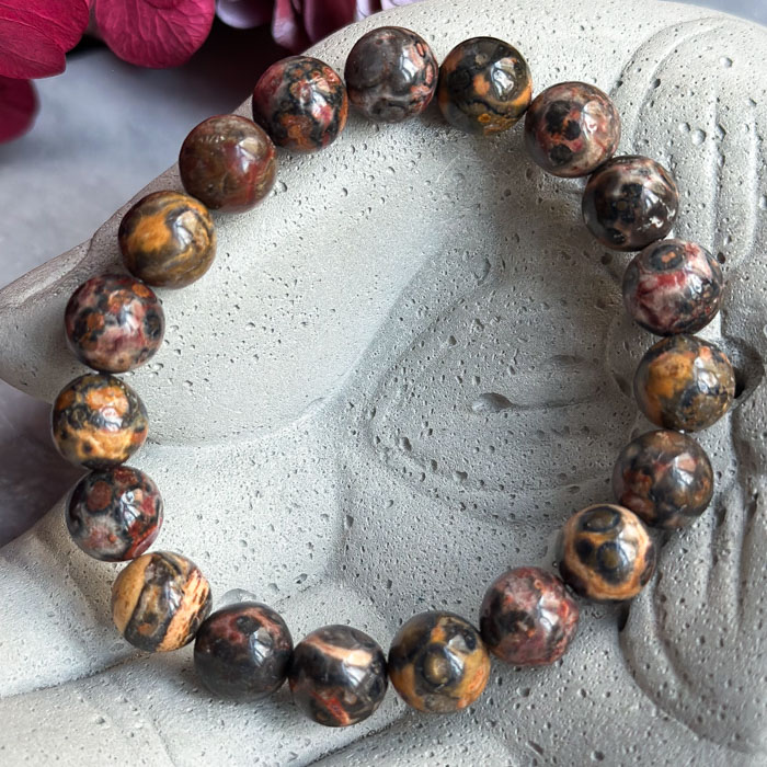 Браслет "Леопардовая Яшма" (Риолит)