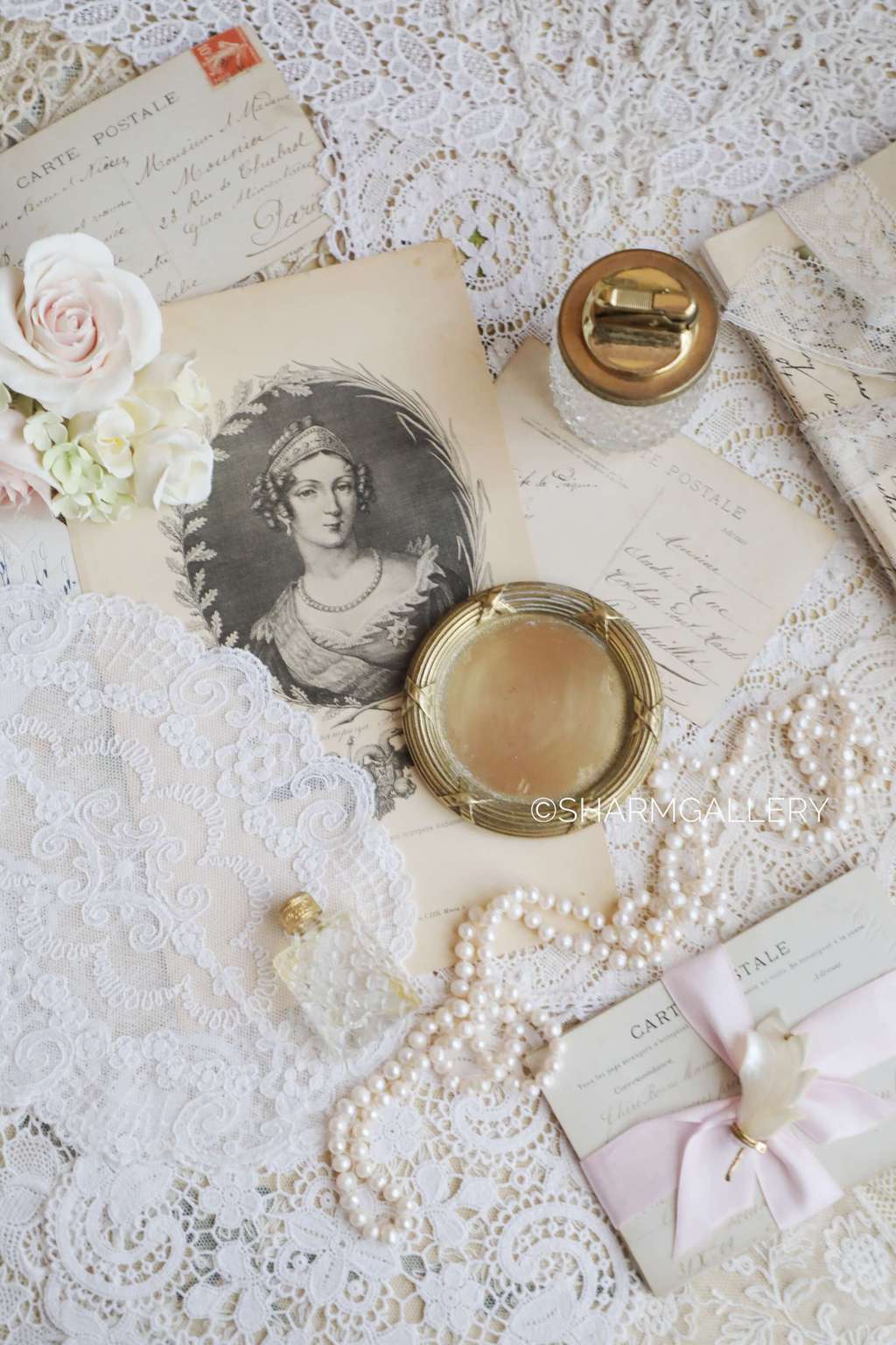 Антикварная Розетка/ Подставка бронза, Франция.