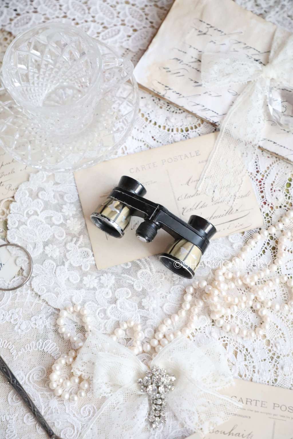 Старинный театральный бинокль, Германия.