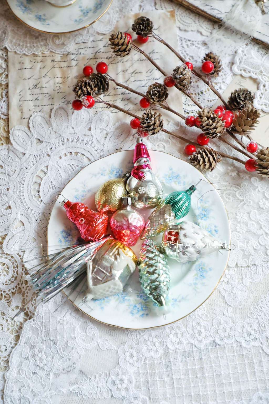 Набор елочных игрушек «Ассорти» № 115, СССР, ГДР.