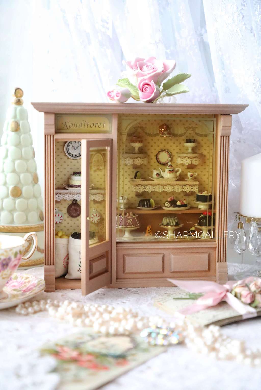 Миниатюра Кондитерский магазин, настенный/настольный декор. Reutter Porzellan, Германия.