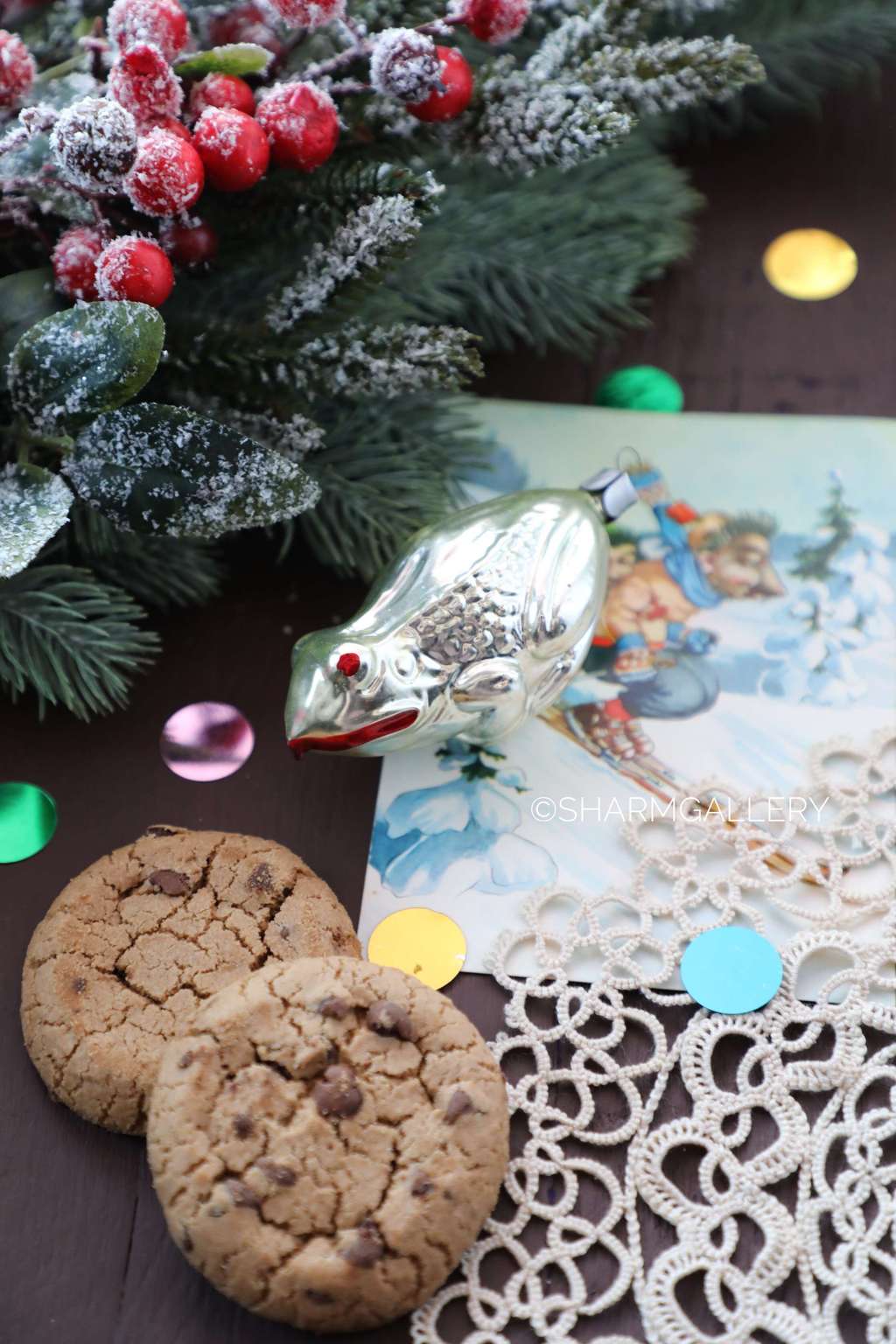 Лягушка №3. Елочная игрушка, ГДР.