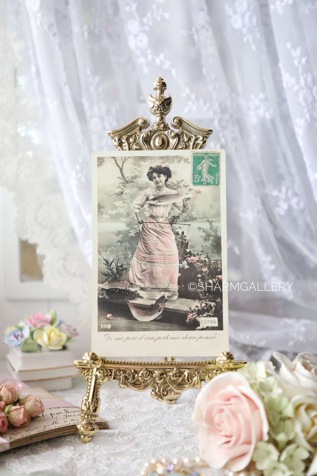 Открытка, антикварная №144, подписана.