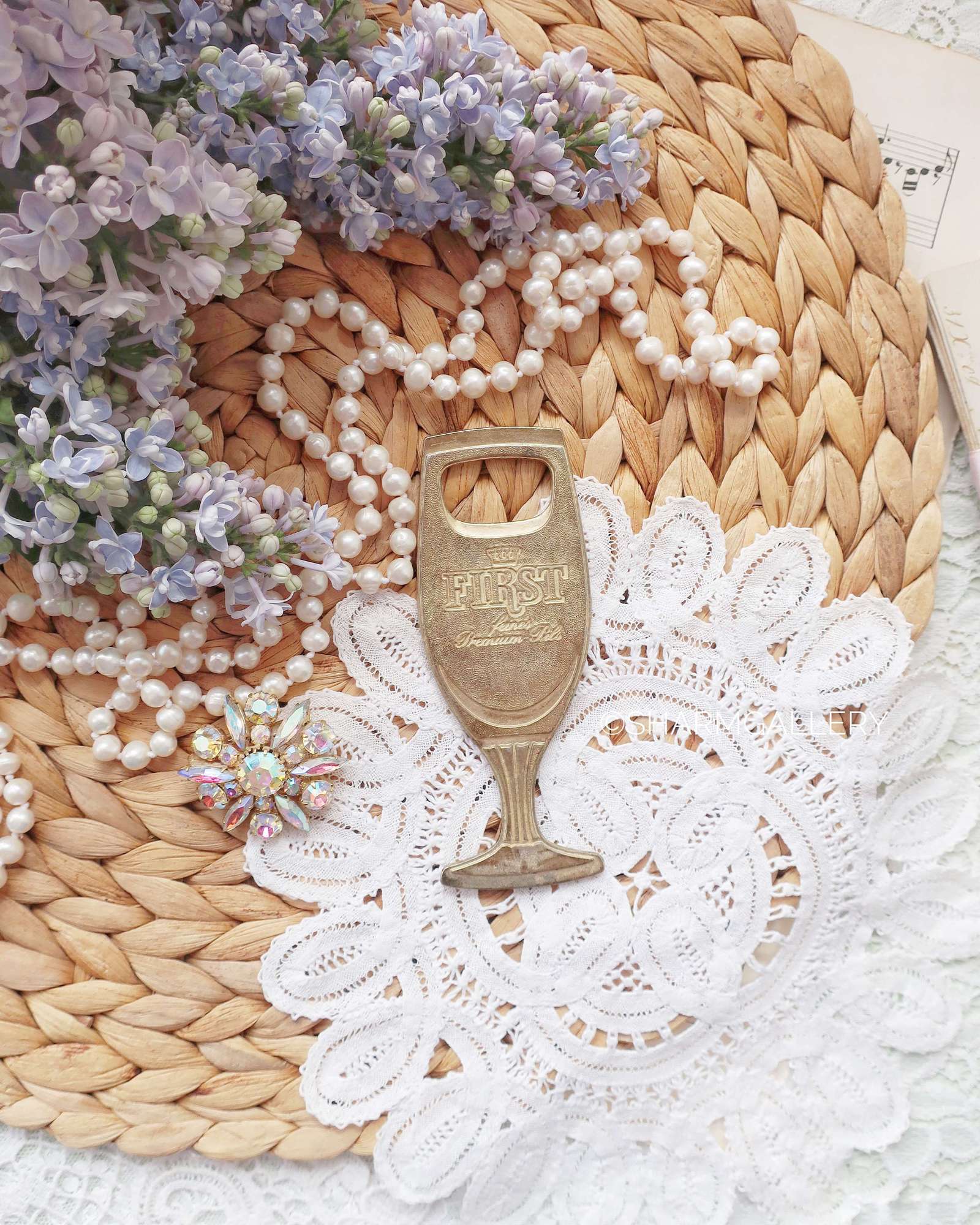 Открывалка для бутылок “First”, латунь Германия.