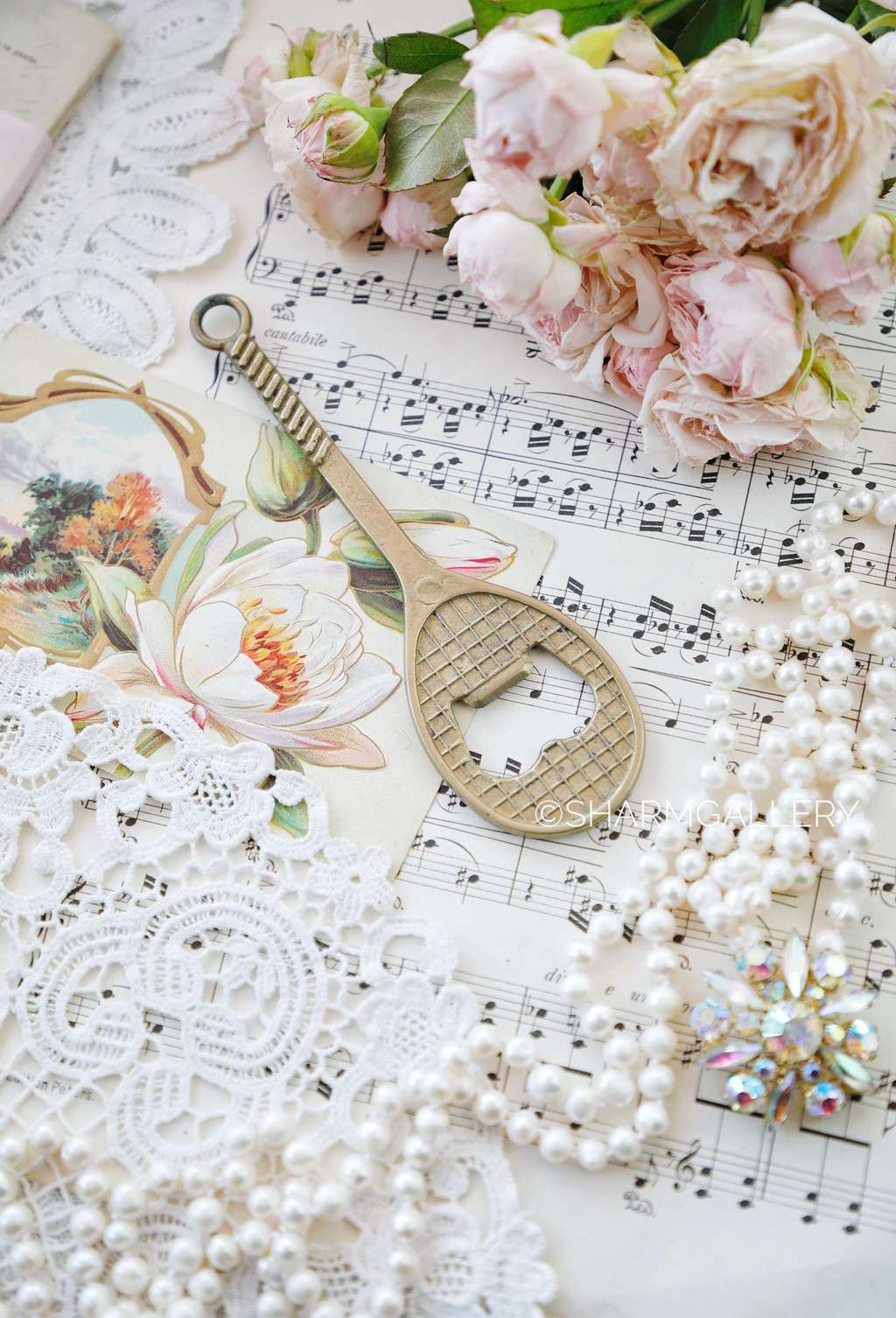 Открывалка для бутылок Теннисная ракетка, латунь Германия.